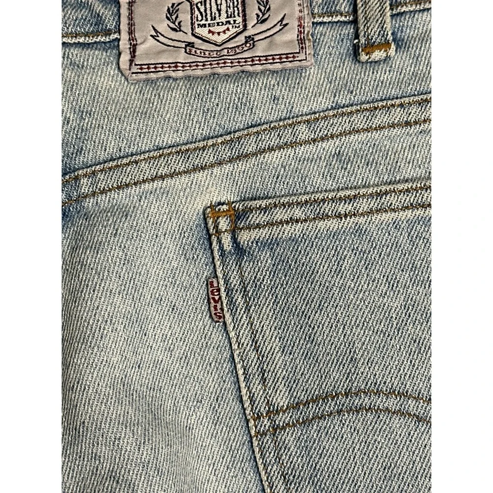 Vintage Levi Strauss Co Mens Silver Medal Jeans 36x28 Blue Denim Classic Fit